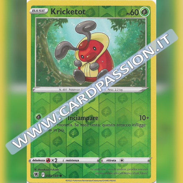 009/189 Kricketot Comune Reverse | Lucentezza Siderale - Card Passion
