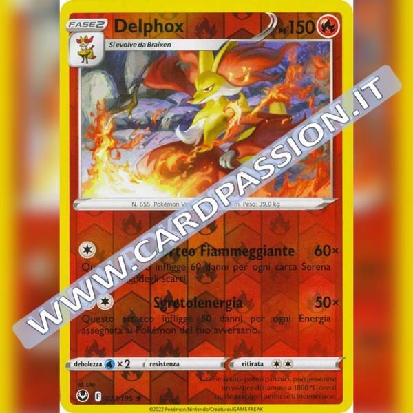 027/195 Delphox Reverse | Tempesta Argentata