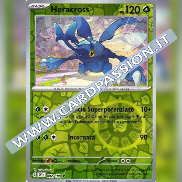 002/198 Heracross Reverse | Scarlatto e Violetto