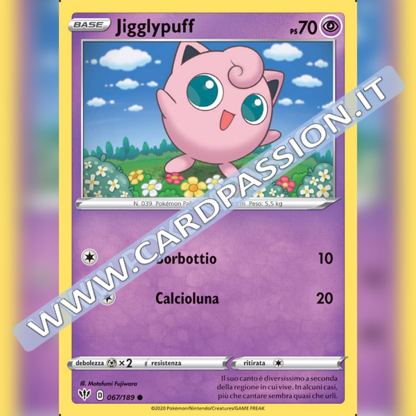 067/189 Jigglypuff Comune | Fiamme Oscure - Card Passion