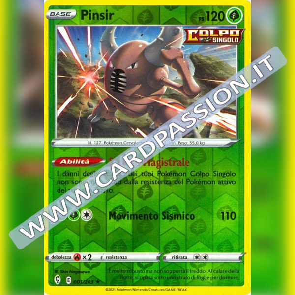 001/203 Pinsir Reverse | Evoluzioni Eteree - Card Passion