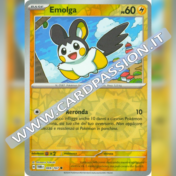 069/167 Emolga Reverse | Crepuscolo Mascherato