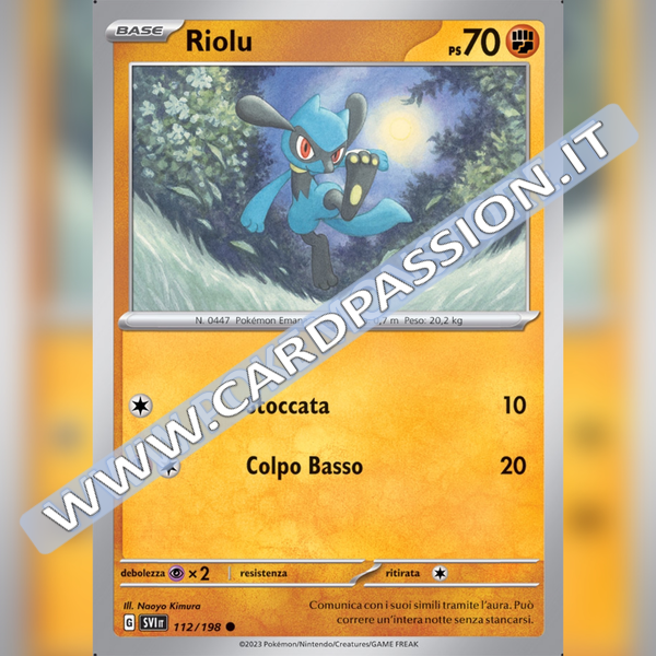 112/198 Riolu | Scarlatto e Violetto