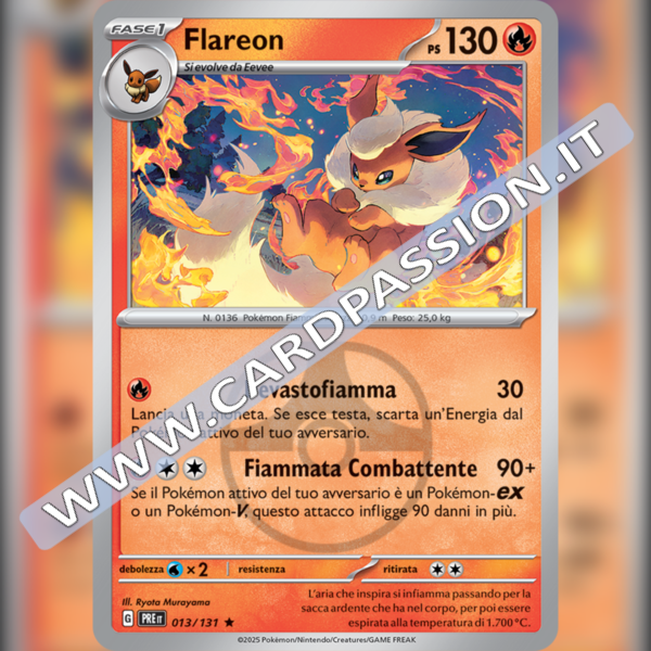 013/131 Flareon Master Ball Reverse | Evoluzioni Prismatiche
