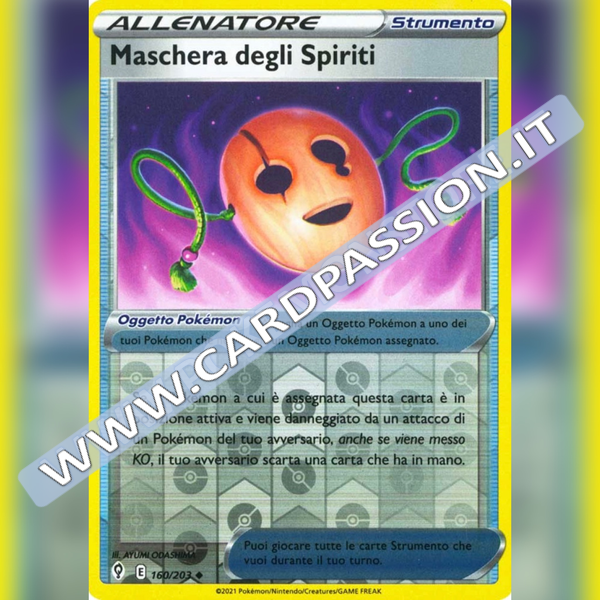 160/203 Maschera degli Spiriti Reverse | Evoluzioni Eteree - Card Passion