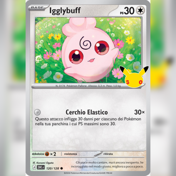 120/128 Igglybuff Holo | 30esimo Anniversario