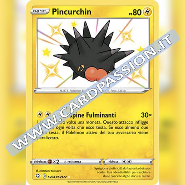 SV043/SV122 Pincurchin Baby Shiny | Destino Splendente - Card Passion