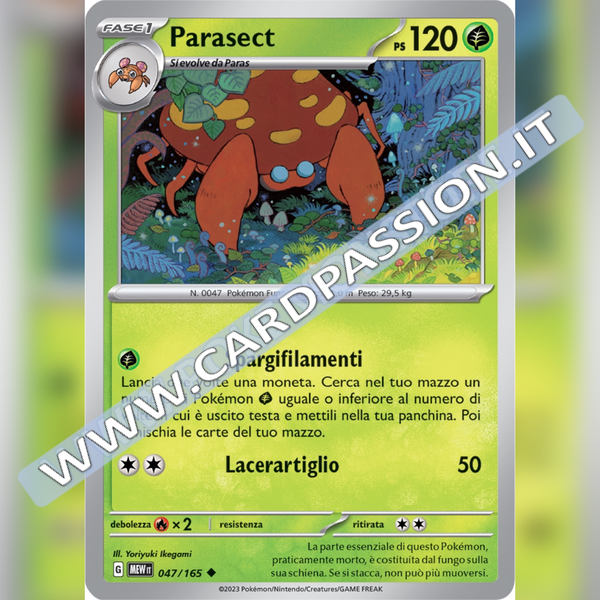 047/165 Parasect | Scarlatto e Violetto 151