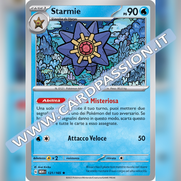 121/165 Starmie Holo | Scarlatto e Violetto 151