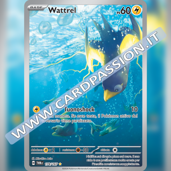 178/167 Wattrel Illustrazione Rara | Crepuscolo Mascherato