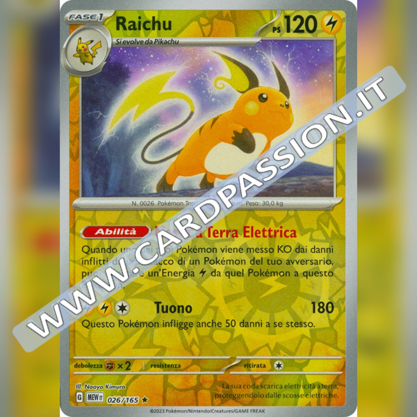 026/165 Raichu Reverse | Scarlatto e Violetto 151