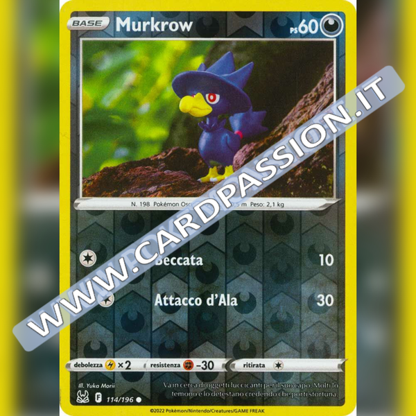 114/196 Murkrow Reverse | Origine Perduta - Card Passion