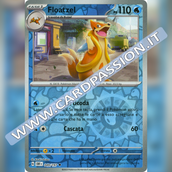 049/197 Floatzel Reverse | Ossidiana Infuocata