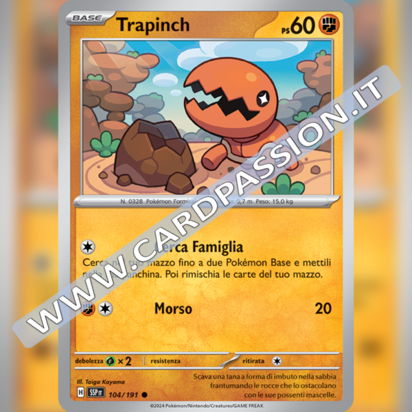104/191 Trapinch | Scintille Folgoranti