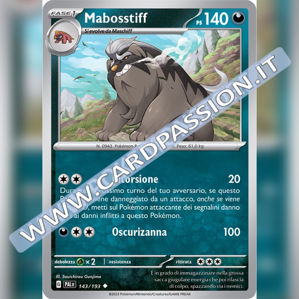 143/193 Mabosstiff | Evoluzioni a Paldea