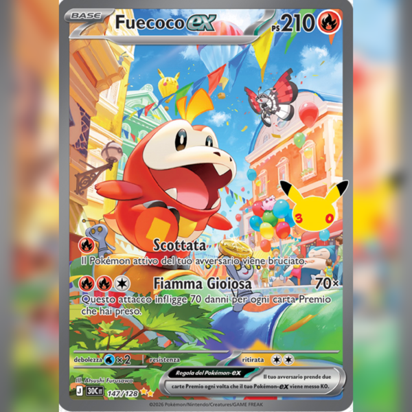 147/128 Fuecoco-ex | 30esimo Anniversario