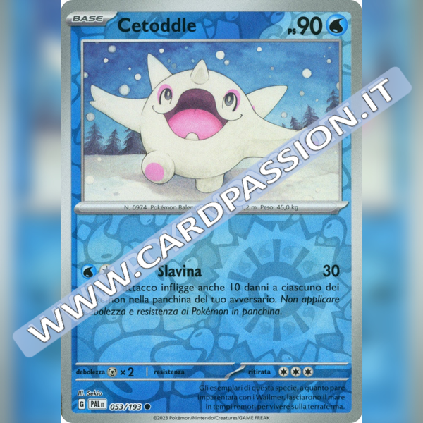 053/193 Cetoddle Reverse | Evoluzioni a Paldea