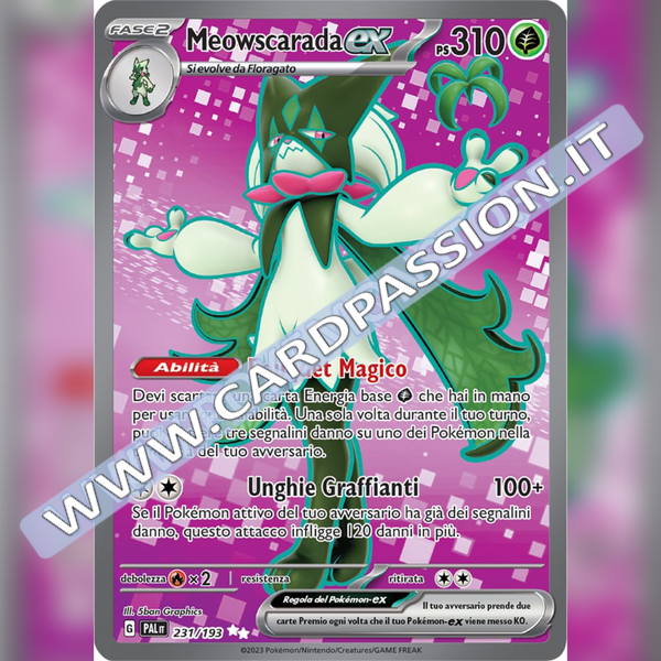 231/193 Meowscarada ex (Full Art) | Evoluzioni a Paldea