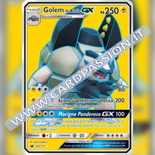 102/111 Golem di Alola GX (Full Art) | Invasione Scarlatta - Card Passion
