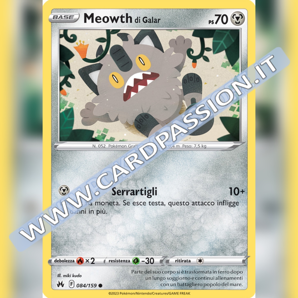 084/159 Meowth di Galar | Zenit Regale