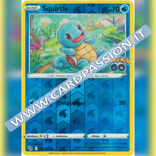 015/078 Squirtle Comune Reverse | Pokemon GO - Card Passion