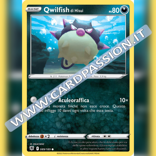 089/189 Qwilfish di Hisui Comune | Lucentezza Siderale - Card Passion