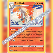 022/195 Rapidash Non Holo | Tempesta Argentata