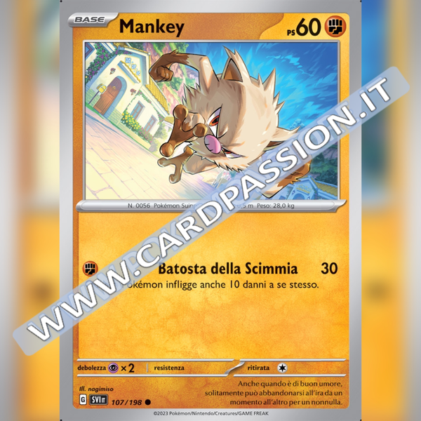107/198 Mankey | Scarlatto e Violetto