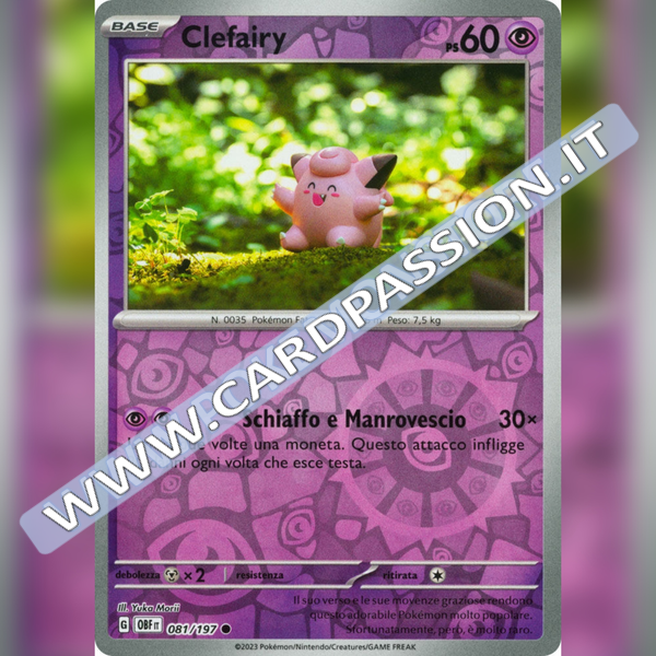 081/197 Clefairy Reverse | Ossidiana Infuocata