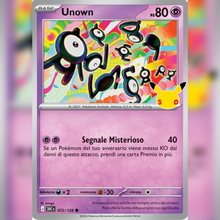 072/128 Unown Holo | 30esimo Anniversario