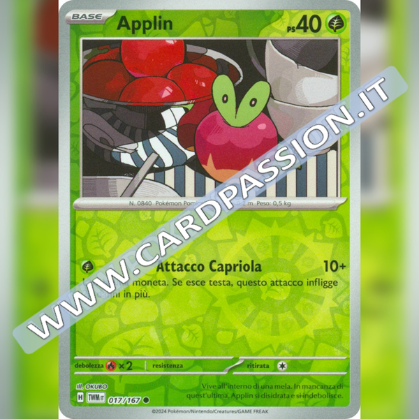 017/167 Applin Reverse | Crepuscolo Mascherato