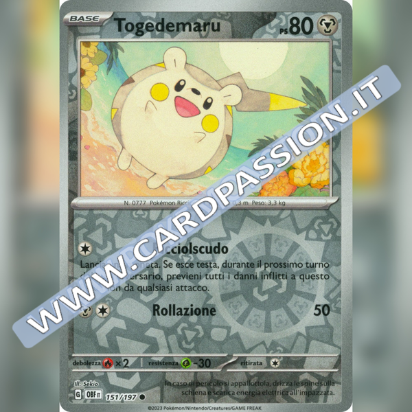 151/197 Togedemaru Reverse | Ossidiana Infuocata