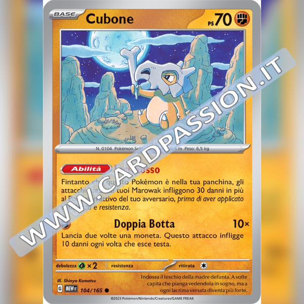 104/165 Cubone | Scarlatto e Violetto 151