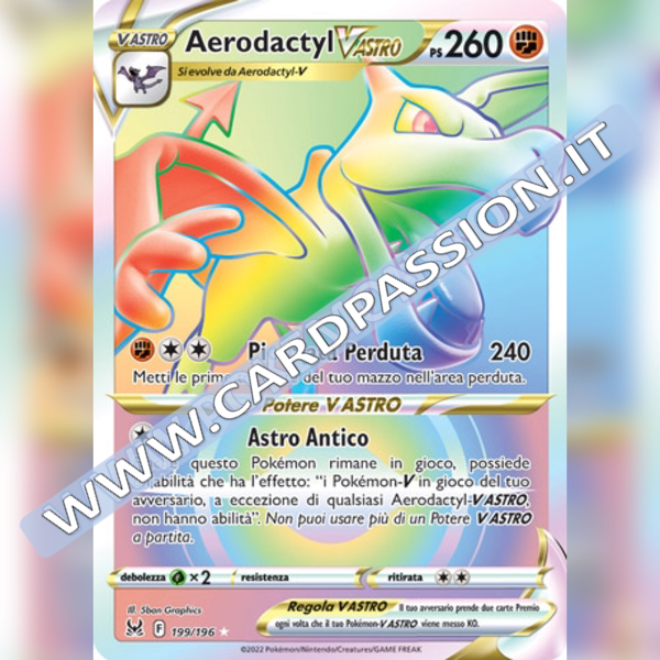 199/196 Aerodactyl VAstro Hyper | Origine Perduta - Card Passion