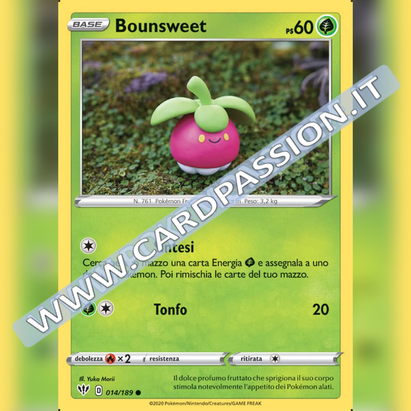 014/189 Bounsweet Comune | Fiamme Oscure - Card Passion