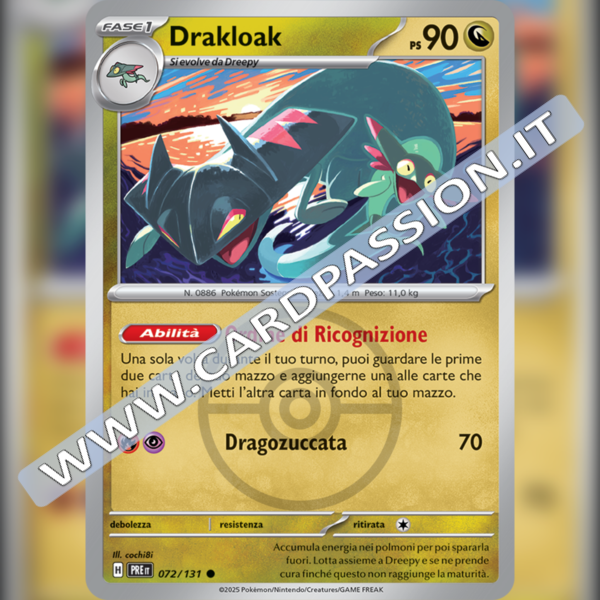 072/131 Drakloak Poke Ball Reverse | Evoluzioni Prismatiche