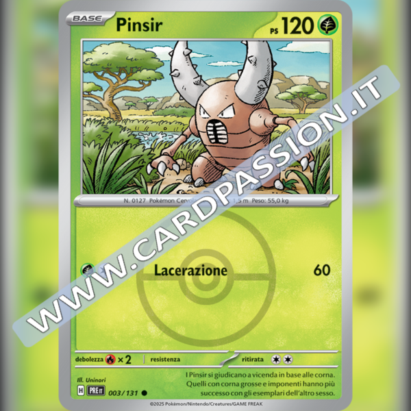 003/131 Pinsir Poke Ball Reverse | Evoluzioni Prismatiche