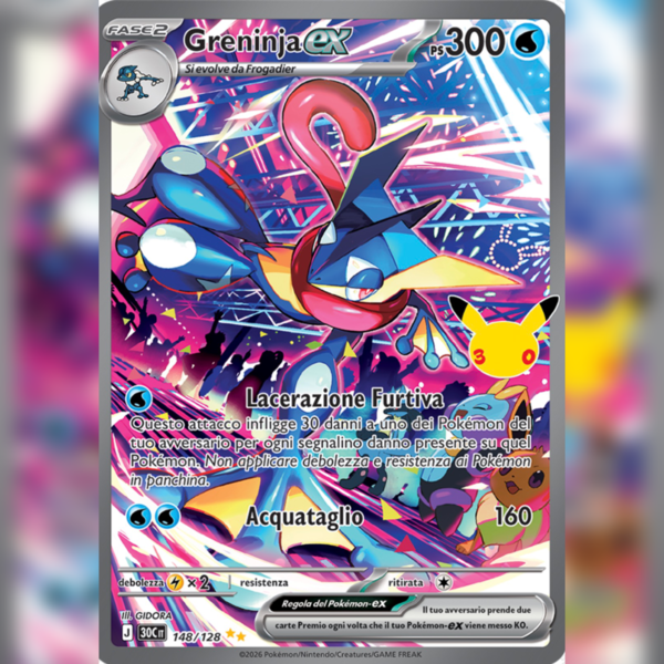 148/128 Greninja-ex SAR | 30esimo Anniversario