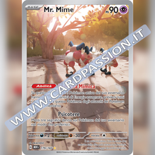 179/165 Mr. Mime Illustrazione Rara | Scarlatto e Violetto 151