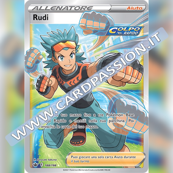 188/198 Rudi (Full Art) | Regno Glaciale - Card Passion
