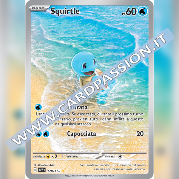 170/165 Squirtle Illustrazione Rara | Scarlatto e Violetto 151
