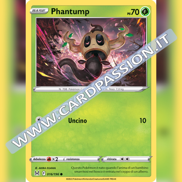 016/196 Phantump | Origine Perduta - Card Passion