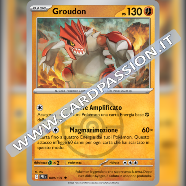 049/131 Groudon Poke Ball Reverse | Evoluzioni Prismatiche