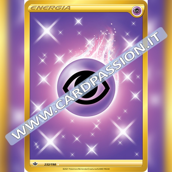 232/198 Energia Psico Gold | Regno Glaciale - Card Passion