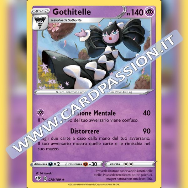 075/189 Gothitelle Rara | Fiamme Oscure - Card Passion