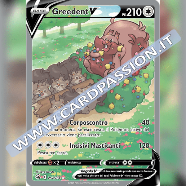 257/264 Greedent V Alternative Art | Colpo Fusione - Card Passion
