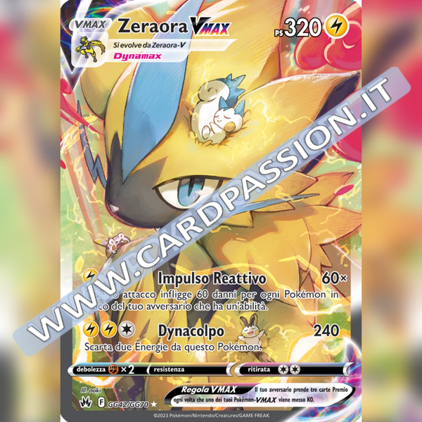 GG42/GG70 Zeraora VMax Galleria di Galar | Zenit Regale