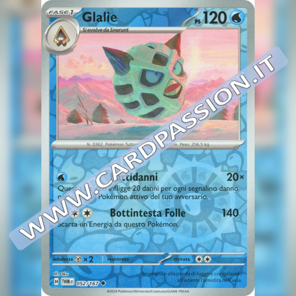 052/167 Glalie Reverse | Crepuscolo Mascherato