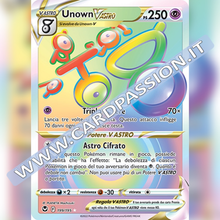 199/195 Unown VAstro Hyper | Tempesta Argentata