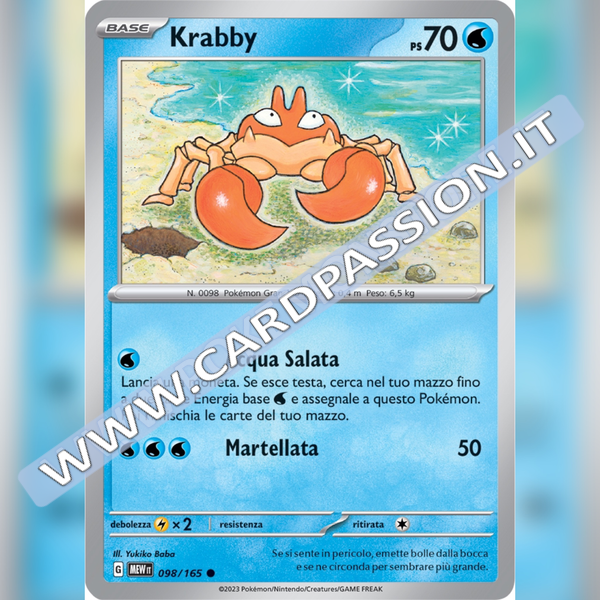 098/165 Krabby | Scarlatto e Violetto 151